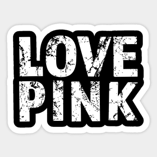 Love Pink Sticker